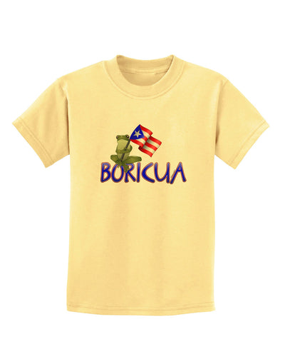 Coqui Boricua Childrens T-Shirt-Childrens T-Shirt-TooLoud-Daffodil-Yellow-X-Small-Davson Sales