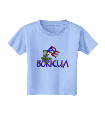 Coqui Boricua Toddler T-Shirt-Toddler T-Shirt-TooLoud-Aquatic-Blue-2T-Davson Sales