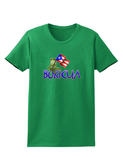 Coqui Boricua Womens Dark T-Shirt-TooLoud-Kelly-Green-X-Small-Davson Sales