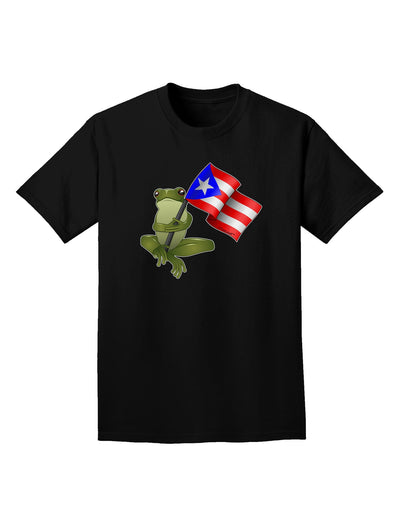 Coqui Holding Flag Adult Dark T-Shirt-Mens T-Shirt-TooLoud-Black-Small-Davson Sales