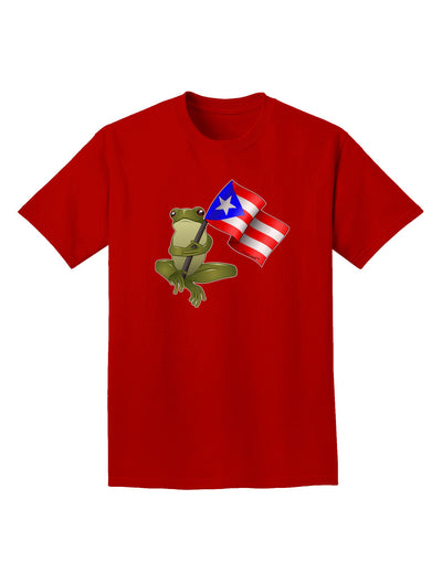 Coqui Holding Flag Adult Dark T-Shirt-Mens T-Shirt-TooLoud-Red-Small-Davson Sales