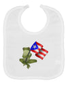 Coqui Holding Flag Baby Bib