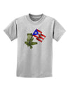 Coqui Holding Flag Childrens T-Shirt-Childrens T-Shirt-TooLoud-AshGray-X-Small-Davson Sales