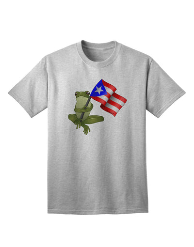 Coqui Holding Flag - Premium Adult T-Shirt Collection-Mens T-shirts-TooLoud-AshGray-Small-Davson Sales