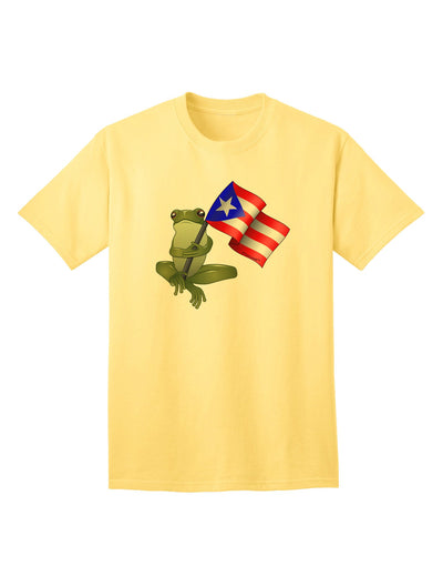 Coqui Holding Flag - Premium Adult T-Shirt Collection-Mens T-shirts-TooLoud-Yellow-Small-Davson Sales