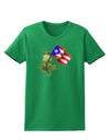 Coqui Holding Flag Womens Dark T-Shirt-TooLoud-Kelly-Green-X-Small-Davson Sales