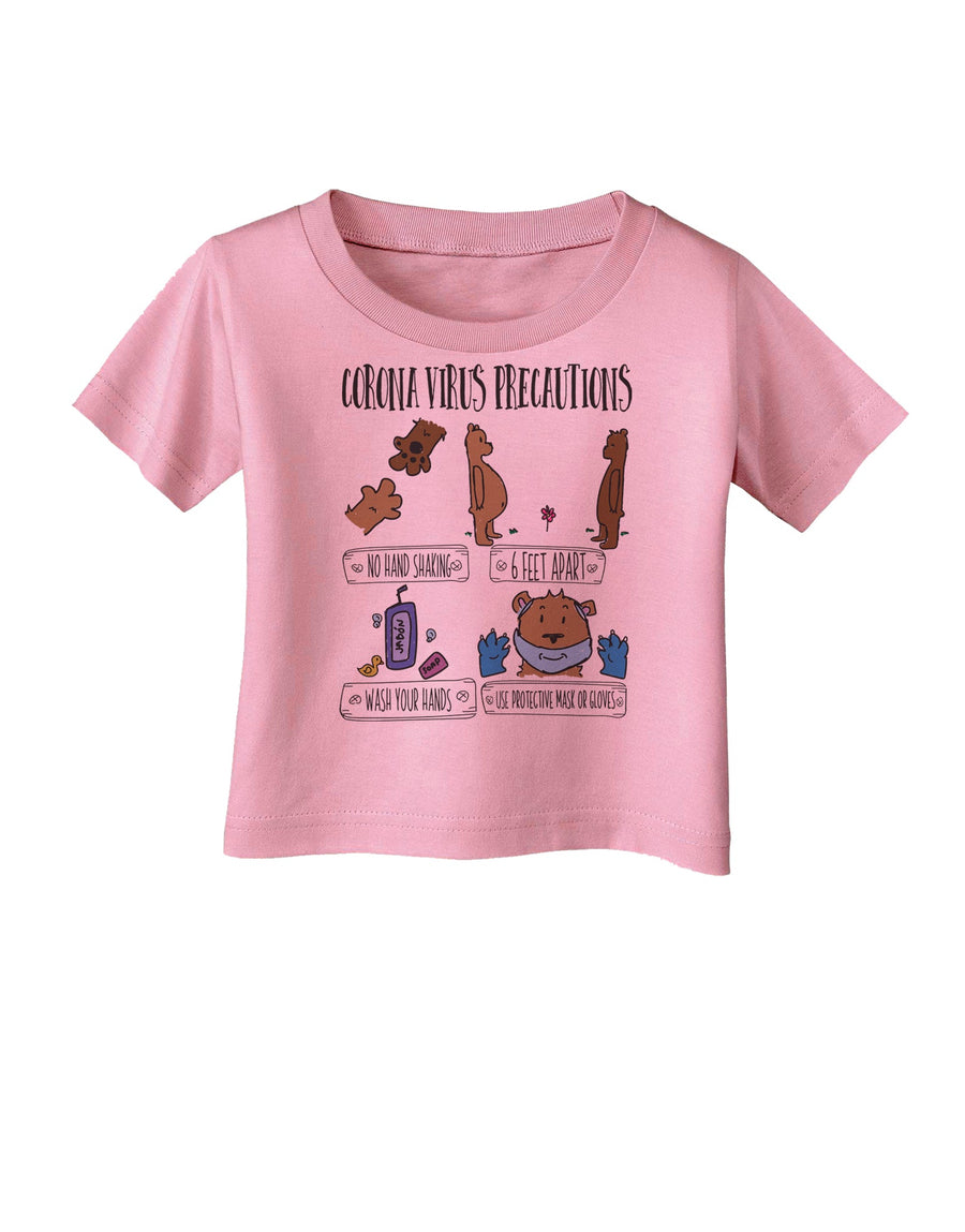 Corona Virus Precautions Infant T-Shirt-Infant T-Shirt-TooLoud-White-06-Months-Davson Sales