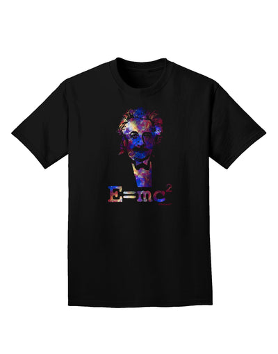 Cosmic Galaxy - E equals mc2 Adult Dark T-Shirt by TooLoud-Mens T-Shirt-TooLoud-Black-Small-Davson Sales