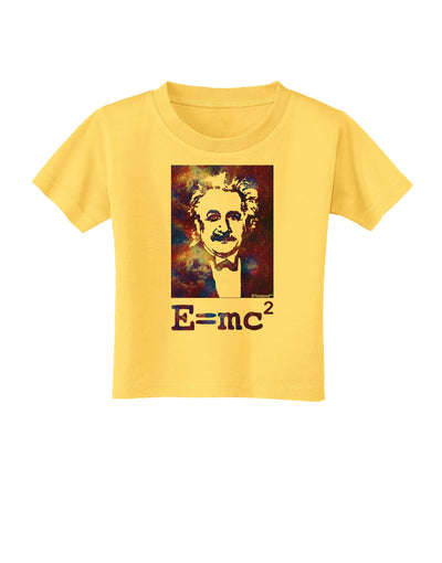 Cosmic Galaxy - E equals mc2 Toddler T-Shirt by TooLoud-Toddler T-Shirt-TooLoud-Yellow-2T-Davson Sales