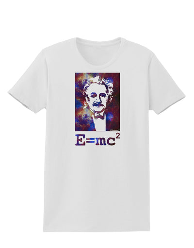 Cosmic Galaxy - E equals mc2 Womens T-Shirt by TooLoud-Womens T-Shirt-TooLoud-White-X-Small-Davson Sales