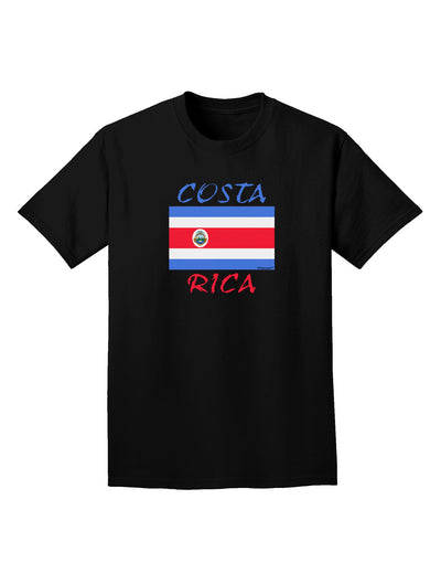 Costa Rica Flag Adult Dark T-Shirt-Mens T-Shirt-TooLoud-Black-Small-Davson Sales