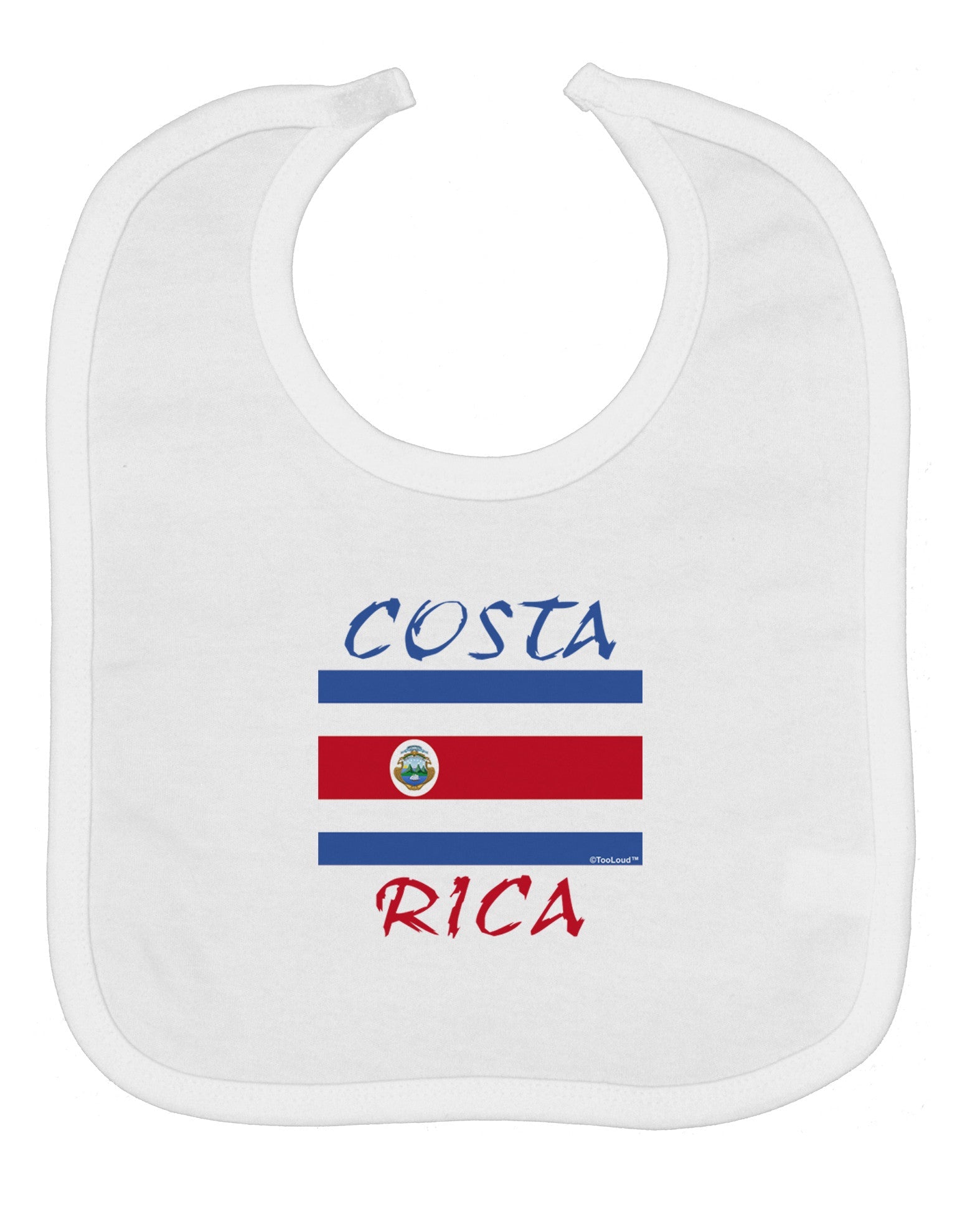 Costa Rica Flag Baby Bib