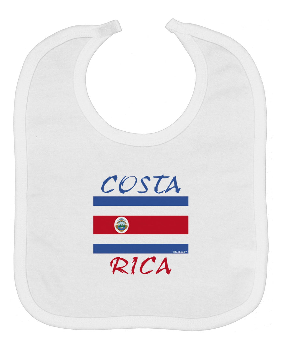 Costa Rica Flag Baby Bib