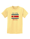 Costa Rica Flag Childrens T-Shirt-Childrens T-Shirt-TooLoud-Daffodil-Yellow-X-Small-Davson Sales