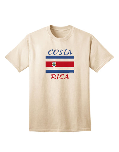 Costa Rica Flag Inspired Adult T-Shirt - A Patriotic Ecommerce Collection-Mens T-shirts-TooLoud-Natural-Small-Davson Sales