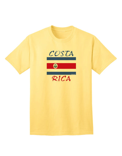 Costa Rica Flag Inspired Adult T-Shirt - A Patriotic Ecommerce Collection-Mens T-shirts-TooLoud-Yellow-Small-Davson Sales