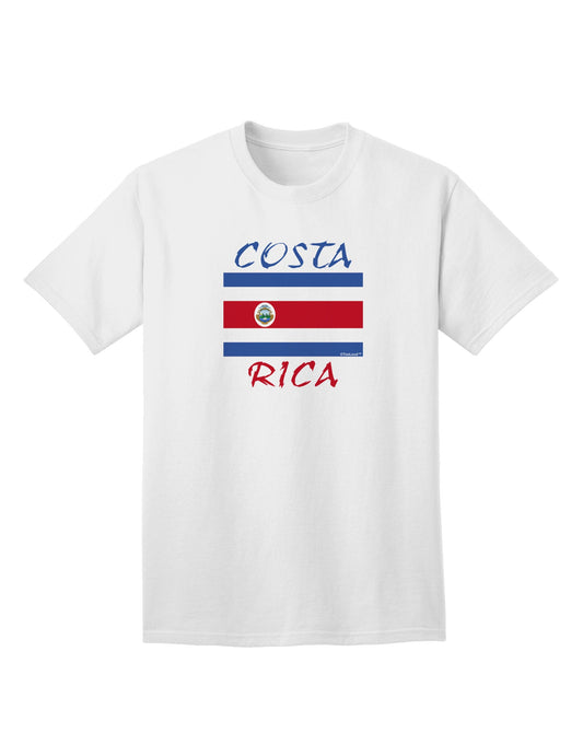 Costa Rica Flag Inspired Adult T-Shirt - A Patriotic Ecommerce Collection-Mens T-shirts-TooLoud-White-Small-Davson Sales