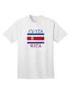 Costa Rica Flag Inspired Adult T-Shirt - A Patriotic Ecommerce Collection-Mens T-shirts-TooLoud-White-Small-Davson Sales