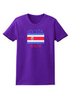 Costa Rica Flag Womens Dark T-Shirt-TooLoud-Purple-X-Small-Davson Sales