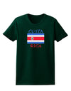 Costa Rica Flag Womens Dark T-Shirt-TooLoud-Forest-Green-Small-Davson Sales