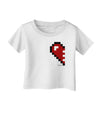 Couples Pixel Heart Design - Left Infant T-Shirt by TooLoud-Infant T-Shirt-TooLoud-White-06-Months-Davson Sales