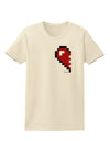 Couples Pixel Heart Design - Left Womens T-Shirt by TooLoud-Womens T-Shirt-TooLoud-Natural-X-Small-Davson Sales