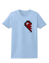 Couples Pixel Heart Design - Left Womens T-Shirt by TooLoud-Womens T-Shirt-TooLoud-Light-Blue-X-Small-Davson Sales