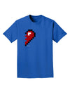 Couples Pixel Heart Design - Right Adult Dark T-Shirt by TooLoud-Mens T-Shirt-TooLoud-Royal-Blue-Small-Davson Sales