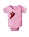 Couples Pixel Heart Design - Right Baby Romper Bodysuit by TooLoud-Baby Romper-TooLoud-Light-Pink-06-Months-Davson Sales