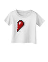 Couples Pixel Heart Design - Right Infant T-Shirt by TooLoud-Infant T-Shirt-TooLoud-White-06-Months-Davson Sales