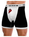 Couples Pixel Heart Design - Right Mens Boxer Brief Underwear by TooLoud-Boxer Briefs-NDS Wear-Black-with-White-Small-NDS WEAR