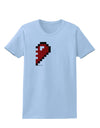 Couples Pixel Heart Design - Right Womens T-Shirt by TooLoud-Womens T-Shirt-TooLoud-Light-Blue-X-Small-Davson Sales