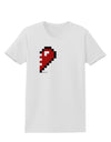 Couples Pixel Heart Design - Right Womens T-Shirt by TooLoud-Womens T-Shirt-TooLoud-White-X-Small-Davson Sales