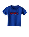Couples Pixel Heart Life Bar - Left Toddler T-Shirt Dark by TooLoud-Toddler T-Shirt-TooLoud-Red-2T-Davson Sales