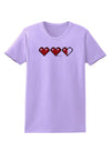 Couples Pixel Heart Life Bar - Left Womens T-Shirt by TooLoud-Womens T-Shirt-TooLoud-Lavender-X-Small-Davson Sales