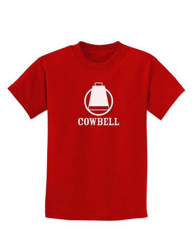 Cowbell Childrens Dark T-Shirt-Childrens T-Shirt-TooLoud-Red-X-Small-Davson Sales