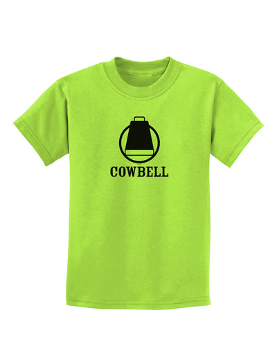 Cowbell Childrens T-Shirt-Childrens T-Shirt-TooLoud-Lime-Green-X-Small-Davson Sales