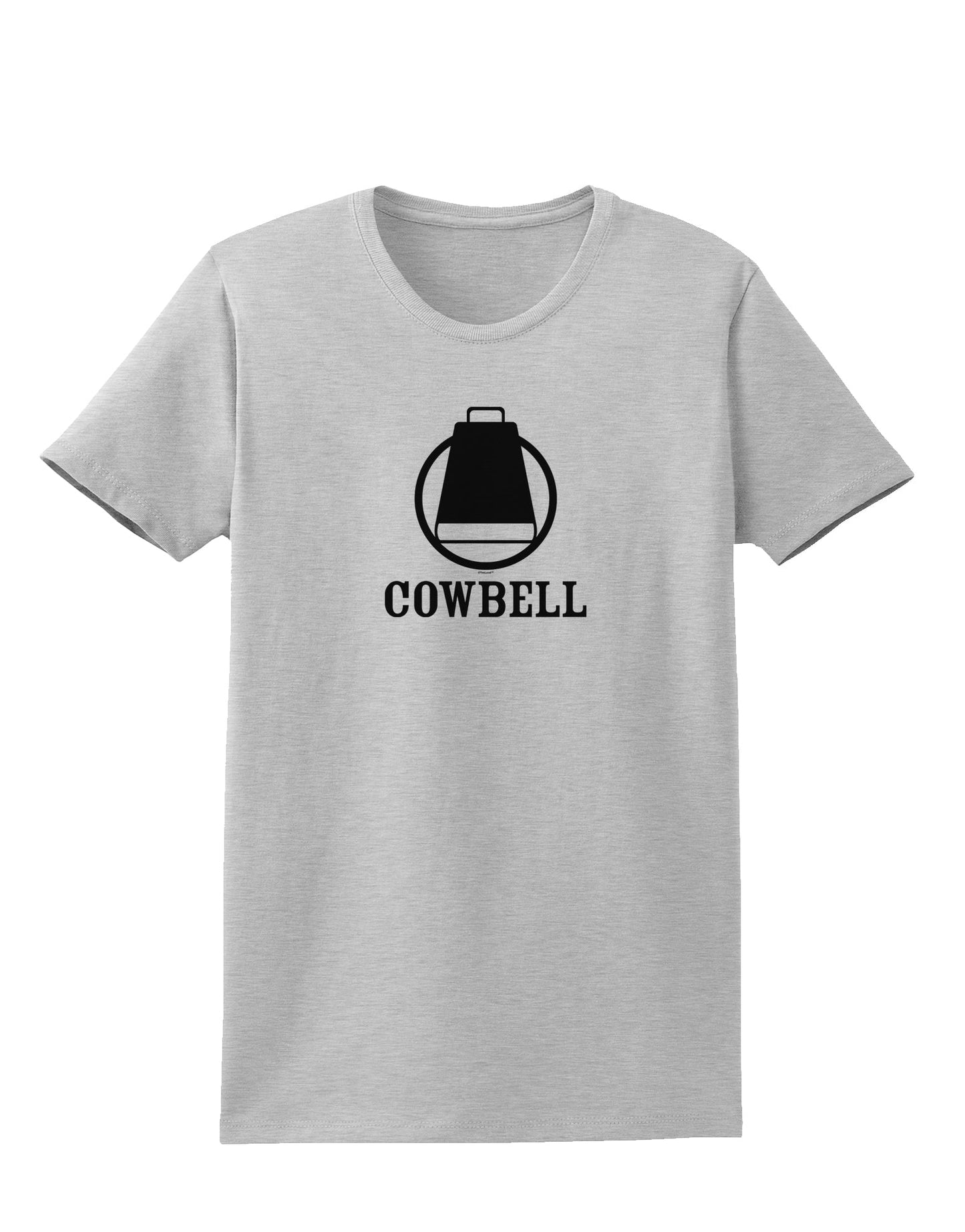 Cowbell Womens T-Shirt-Womens T-Shirt-TooLoud-AshGray-X-Small-Davson Sales