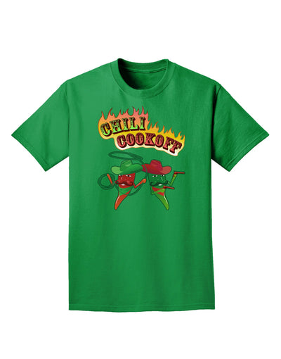 Cowboy Chili Cookoff Adult Dark T-Shirt-Mens T-Shirt-TooLoud-Kelly-Green-Small-Davson Sales