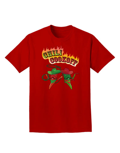Cowboy Chili Cookoff Adult Dark T-Shirt-Mens T-Shirt-TooLoud-Red-Small-Davson Sales