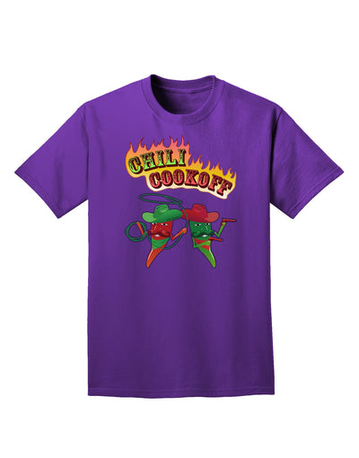 Cowboy Chili Cookoff Adult Dark T-Shirt-Mens T-Shirt-TooLoud-Purple-Small-Davson Sales