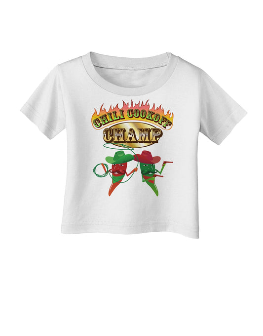Cowboy Chili Cookoff Champ Infant T-Shirt-Infant T-Shirt-TooLoud-White-06-Months-Davson Sales