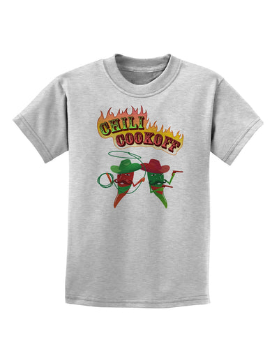 Cowboy Chili Cookoff Childrens T-Shirt-Childrens T-Shirt-TooLoud-AshGray-X-Small-Davson Sales