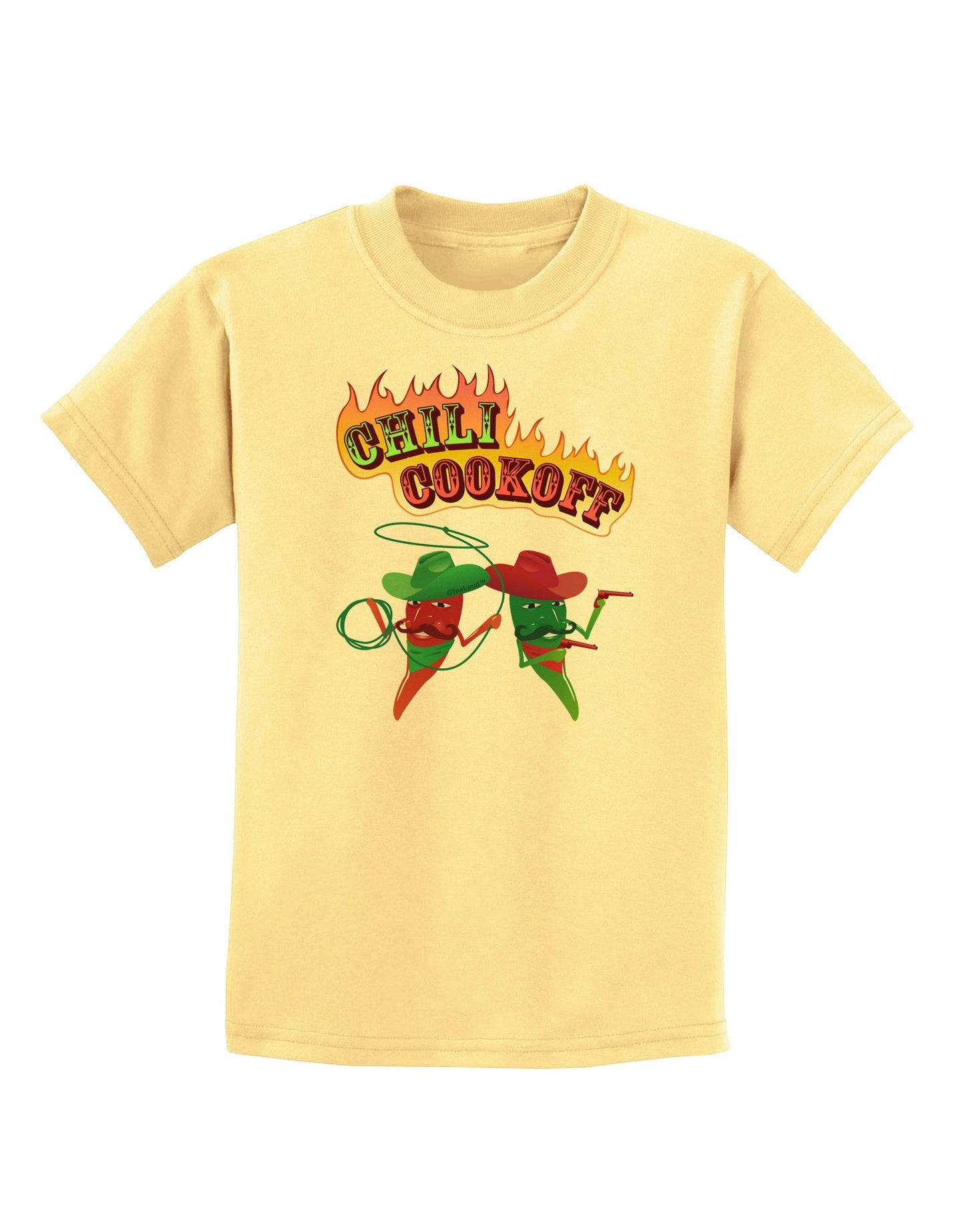 Cowboy Chili Cookoff Childrens T-Shirt-Childrens T-Shirt-TooLoud-Daffodil-Yellow-X-Small-Davson Sales