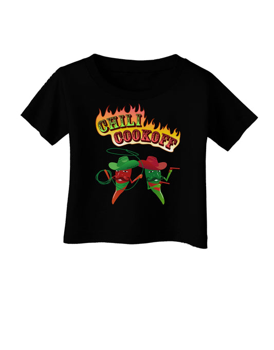 Cowboy Chili Cookoff Infant T-Shirt Dark-Infant T-Shirt-TooLoud-Black-06-Months-Davson Sales