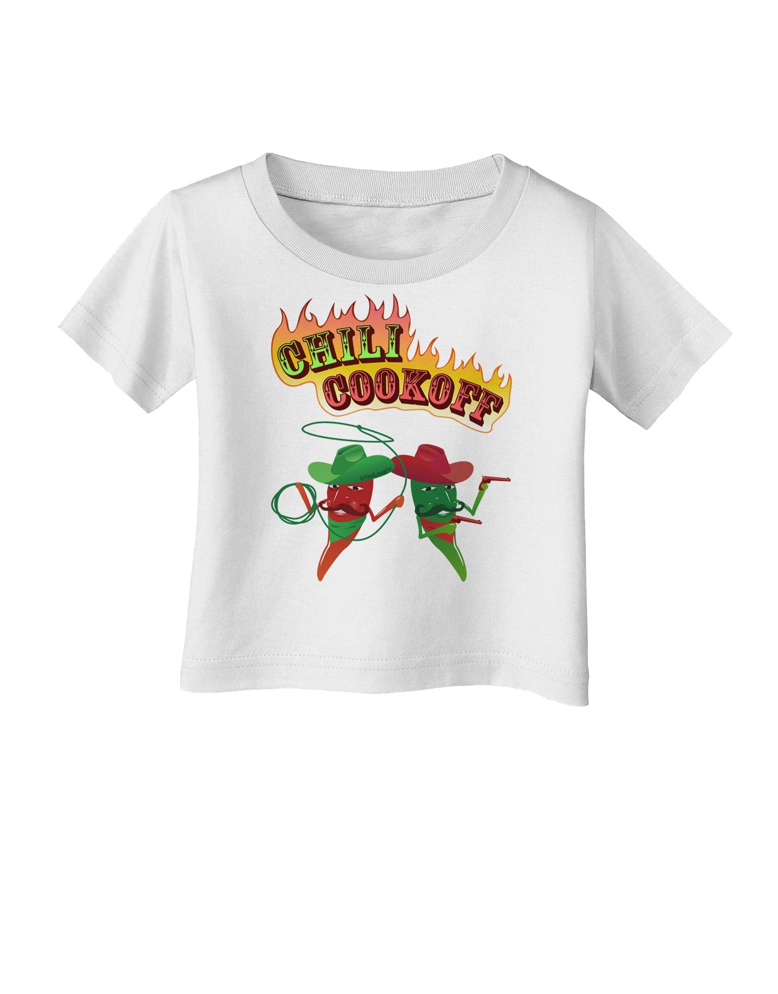 Cowboy Chili Cookoff Infant T-Shirt-Infant T-Shirt-TooLoud-White-06-Months-Davson Sales