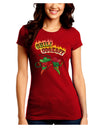 Cowboy Chili Cookoff Juniors Petite Crew Dark T-Shirt-T-Shirts Juniors Tops-TooLoud-Red-Juniors Fitted Small-Davson Sales