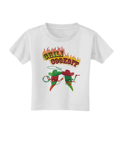 Cowboy Chili Cookoff Toddler T-Shirt-Toddler T-Shirt-TooLoud-White-2T-Davson Sales