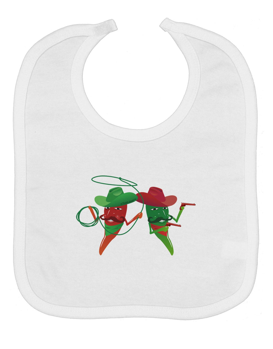 Cowboy Chili Peppers Baby Bib