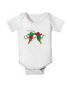 Cowboy Chili Peppers Baby Romper Bodysuit-Baby Romper-TooLoud-White-06-Months-Davson Sales